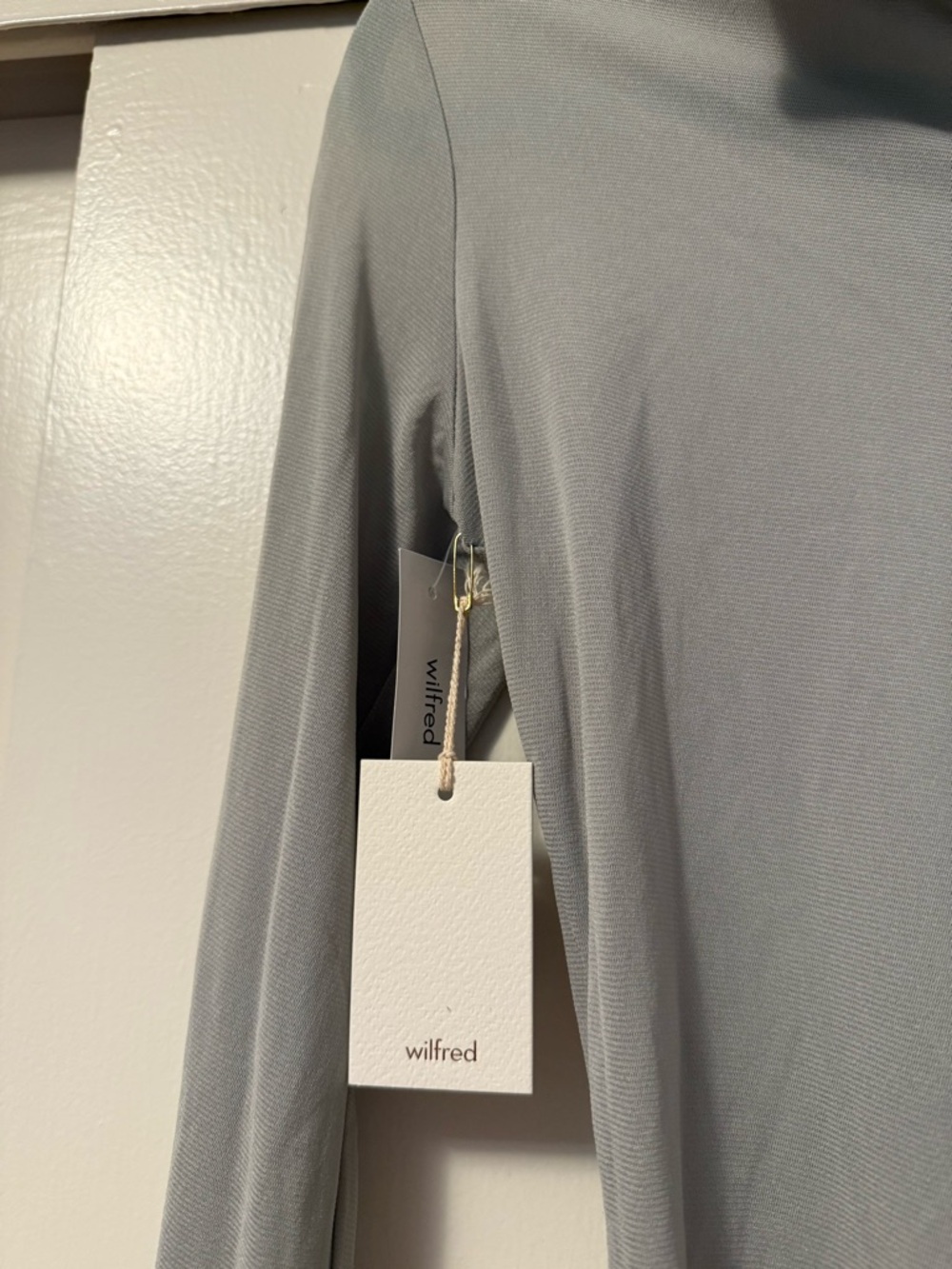 Aritzia Wilfred NWT Mesh Collared Button-Down Blouse - Picture 4 of 4